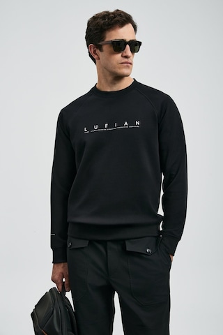 Lufian Erkek Cooper Sweatshirt 112030177 Siyah Siyah