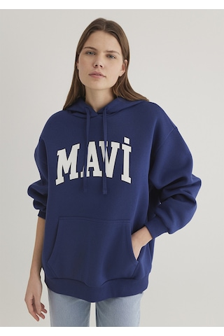 Mavi - Mavi Logo Baskılı Mavi Sweatshirt 1600361-70722