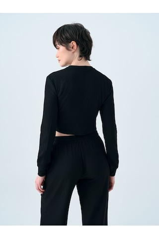 LOFT Straight Fit Kadın Eşofman Altı Siyah
