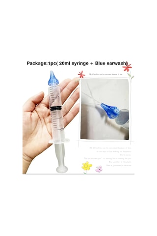 Yıwu 1 Set Polipropilen Kulak/burun Sistemi, Kulak Yıkama Bakım+500ml Burun Yıkama Serumu Hediye