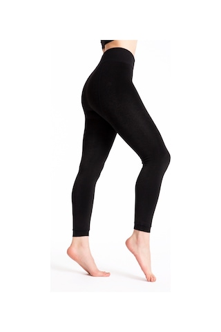 Kadın Termal Tayt İçi Peluşlu Tayt Tampap Siyah