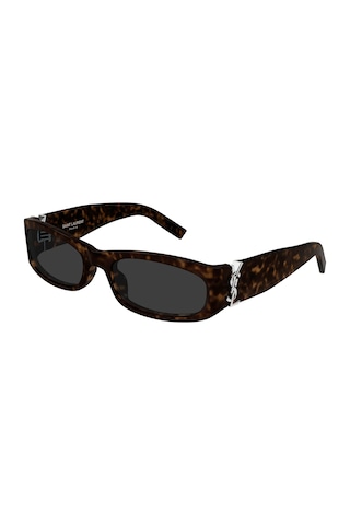 M152 002 55-19-135 Saint Laurent Kadın Güneş Gözlüğü Kahverengi