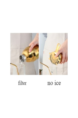 Pazly Kokteyl Çalkalayıcı Seti Paslanmaz Çelik Titanyum Kaplama Sütlü Fincan Süslü Gümüş Renk 267gr