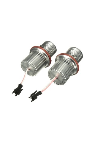 Moly Bmw E87 E39 E53 X5 X3 M5 M6 İçin 20w Led Melek Gözü Ampülü, 6500k Beyaz, P&play, Hata Yok, 2 Adet Set Gümüş Gümüş