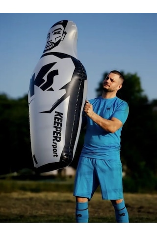 Keeperdummy Contact Şişirilebilir Kaleci Antrenman Ekipmanı Siyah - 198 Cm Çok Renkli