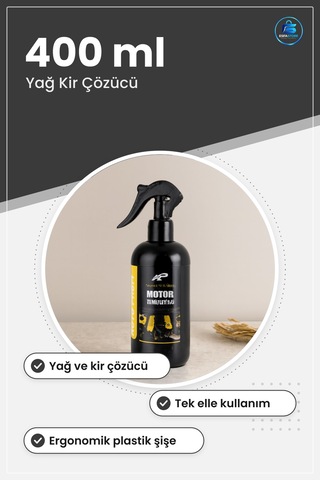 Oto Motor Temizleyici Sprey 400 Ml Yağ Kir Çözücü Araç Bakım Temi
