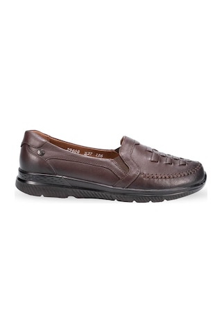 Forelli 29408 Olıvıa Kahverengi Kadın Hakiki Deri Ayakkabı Kahverengi