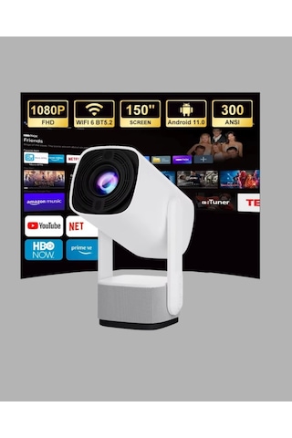 720p Hd Projeksiyon Cihazı - Uzun Ömürlü Ampul Canlı Renkler Ve Evde Sinema Keyfi
