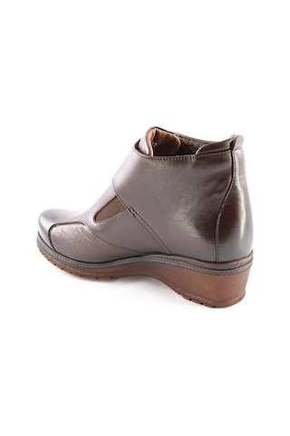 Forelli 25651 Vionic Hakiki Deri Comfort Kadın Bot Kahve Kahverengi