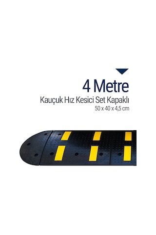 Kauçuk Hız Kesici Set Kapaklı. Yol Kasisi 4 M N11.177