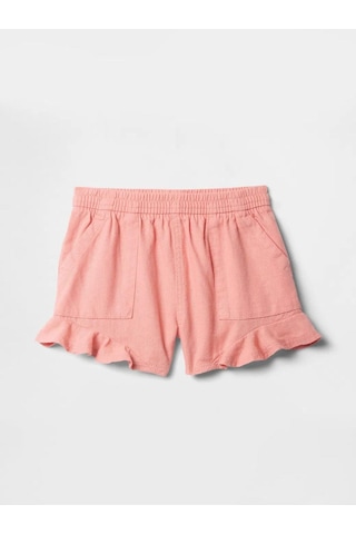 Gap Kız Bebek Fırfırlı Pull-on Twill Şort Pembe-6004 Şeftali