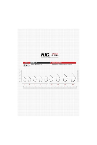 Fjc 4354 Hosojı Mutsu No:5 Black Nıkel 17 P. Olta İğnesi