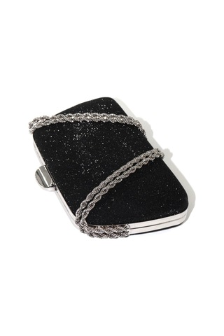 Keeba Palsim Siyah Abiye Çanta. Clutch Siyah Simli Gece Çantası. Abiye Çanta Siyah. Siyah Abiye Çantası. GÜMÜŞ