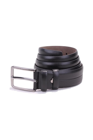 Dagoster Dmk26-304 Siyah 3,5 Cm Suni Deri Erkek Kemer Siyah