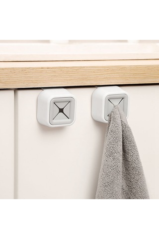 Fosenze Banyo Mutfak Plastik Zımba Kanca - Delme Yok Kurulum, Yüksek Dayanıklı, Havlu Mendil Bezi Saklama Diğer