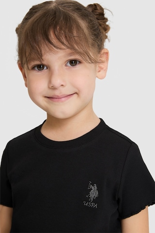 U.s. Polo Assn. Kız Çocuk Siyah Tişört Basic 50325610-vr046