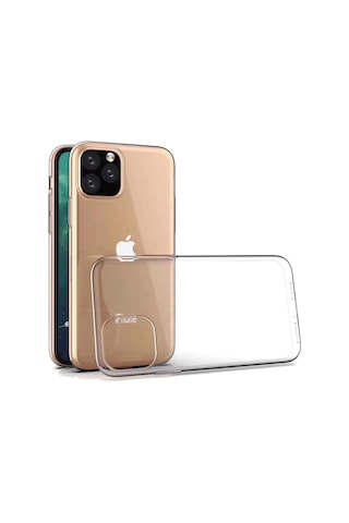 Gld-spt- Newface Apple Uyumlu iPhone 11 Pro Max Kılıf Lüx Şeffaf Silikon