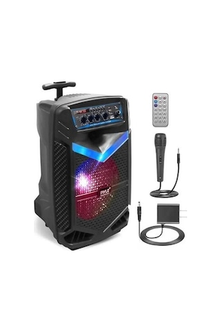 Pyle Taşınabilir Bluetooth Pa Hoparlör Sistemi - 600w 20cm