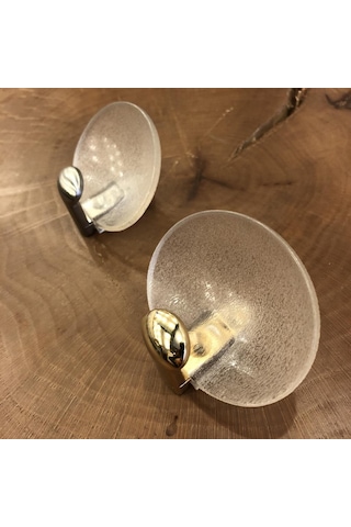 Şeffaf Midye Elbise Askısı Gri