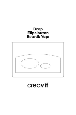 Creavit Drop Mat Gri Boyalı Kumanda Paneli  GP2002.00 Gri
