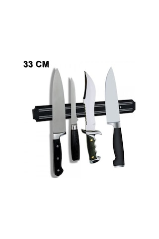 İsgstore Mıknatıslı Bıçak Askısı Kepçe Tutucu Bıçak Tutucu Mıknatıs Askılığı 33 Cm Çok Renkli