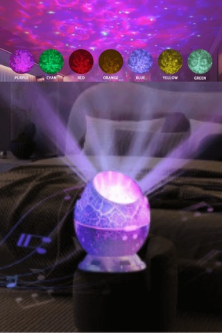 Büro Ev Ofis Hediyesi İçin Bluetoothlu Dinozor Yumurtası Stil Projektörlü Gece Lambası Diğer