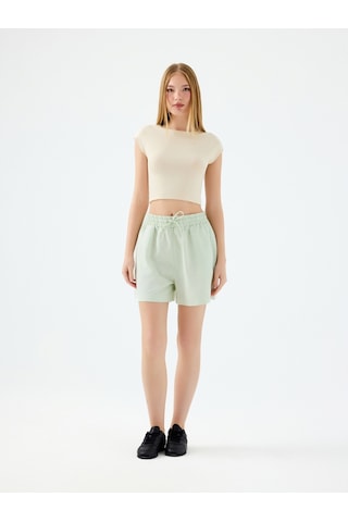 Regular Fit Kadın Şort Mint Yeşili