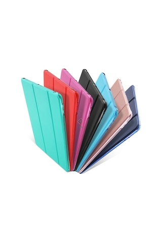 Apple Uyumlu iPad Air 1 Air 2 9.7 Kılıf PU Deri Smart Standlı Case A1474 A1475 A1476 A1566 A1567