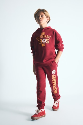 Defacto Galatasaray Baskılı Kanguru Cepli Kapüşonlu Sweatshirt Erkek Çocuk I6540a826wnrd119 Kırmızı-rd119