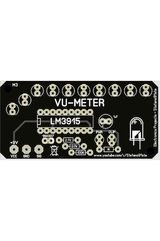 Clıp Göstergeli Vu-Metre - 10 Led Vu-Meter Devresi Lm3915