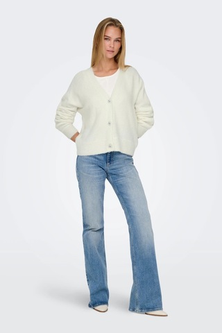 Only Kadın Onlella Düğmeli Uzun Kollu Örme Hırka 15259564 Ekru Ekru