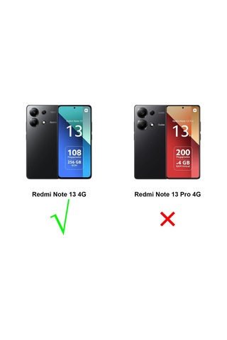 Xiaomi Redmi Note 13 4g Kılıf Kamera Koruma Sürgülü Antishock Magnetic Yüzüklü Standlı Kapak