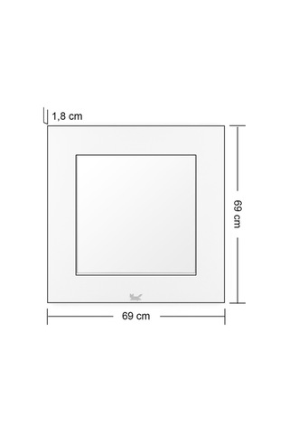 Akismal M Duvar Aynası - Bej
