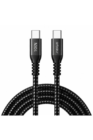 Arbaks 100w Pd Usb Type-c To Type-c Hızlı Şarj Ve Data Kablosu 1 Metre Örgülü