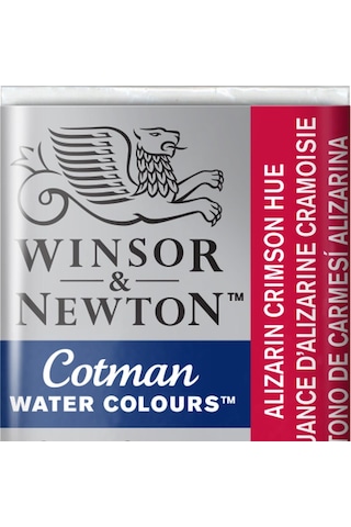 Winsor & Newton Cotman Yarım Tablet Suluboya N 003 Alizarin Crims