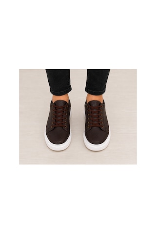 Genel Markalar Erkek Sneaker Günlük Ayakkabı Koyu Kahverengi