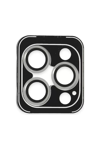 iPhone Uyumlu 16 Pro Max Pvd Metal Kamera Lens - Gümüş