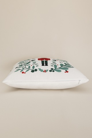 Charm Kurşun Asker Baskılı Beyaz Kırlent 43x43 35264a Beyaz