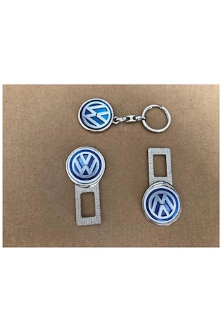 Volkswagen Uyumlu Ses Susturucu Metal Toka 1 Çift Ve 1 Adet Anaht