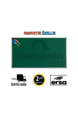Penguen Alü. Çer. Duvara Monte Manyetik Kara Tahta 100X200