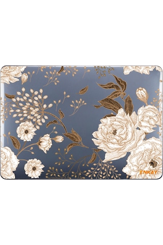 Macbook Pro 13" A1706 /A1708 /A1989 /A2159 Koruyucu Laptop Kılıfı Altın Şakayık