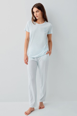Pierre Cardin Kadın Mavi Pijama Takım Pc9201-s-v2 Mavi