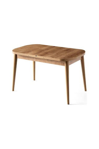 Nisa Açılır Mdf Oval Mutfak Masası 70x110 Ceviz