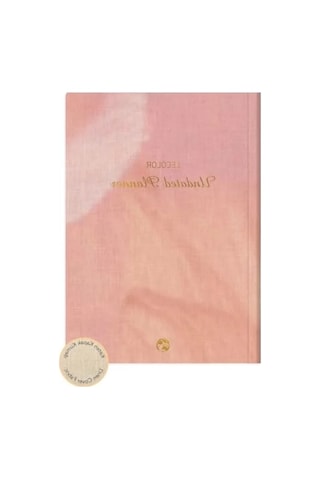 Süresiz Planlayıcı - Keten Kılıf, Pembe Renk, 17x24 Cm Açık Gri