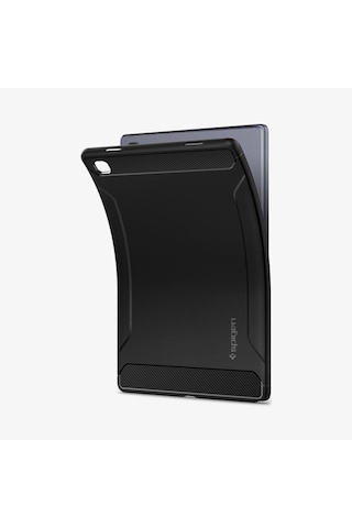 Spigen Galaxy Tab A7 İle Uyumlu Kılıf Rugged Armor Black