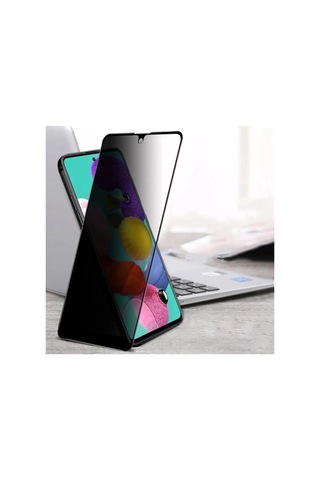 Hubrendy Tedarik Samsung A53 Uyumlu Hayalet Ekran Gizli Tam Kaplayan Kırılmaz Cam Seramik Ekran Koru