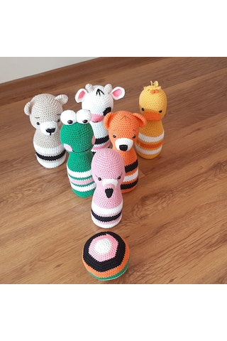Amigurumi Örgü Oyuncak Lobut Seti Hayvan Figürlü