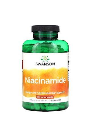 Swanson, Niacinamide, 500 Mg, 250 Capsules - Non Flush Cilt Dest