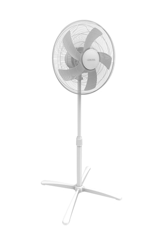 Kumtel Beyaz 16 İnç Ayaklı Vantilatör 50 W, 5 Pervaneli, 3 Kademeli, 121 Cm Yükseklik