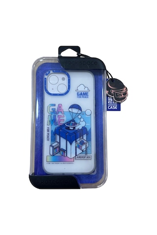 Rock Space Apple Uyumlu iPhone 14 Peace Elite Serisi Kılıf Mavi Mavi